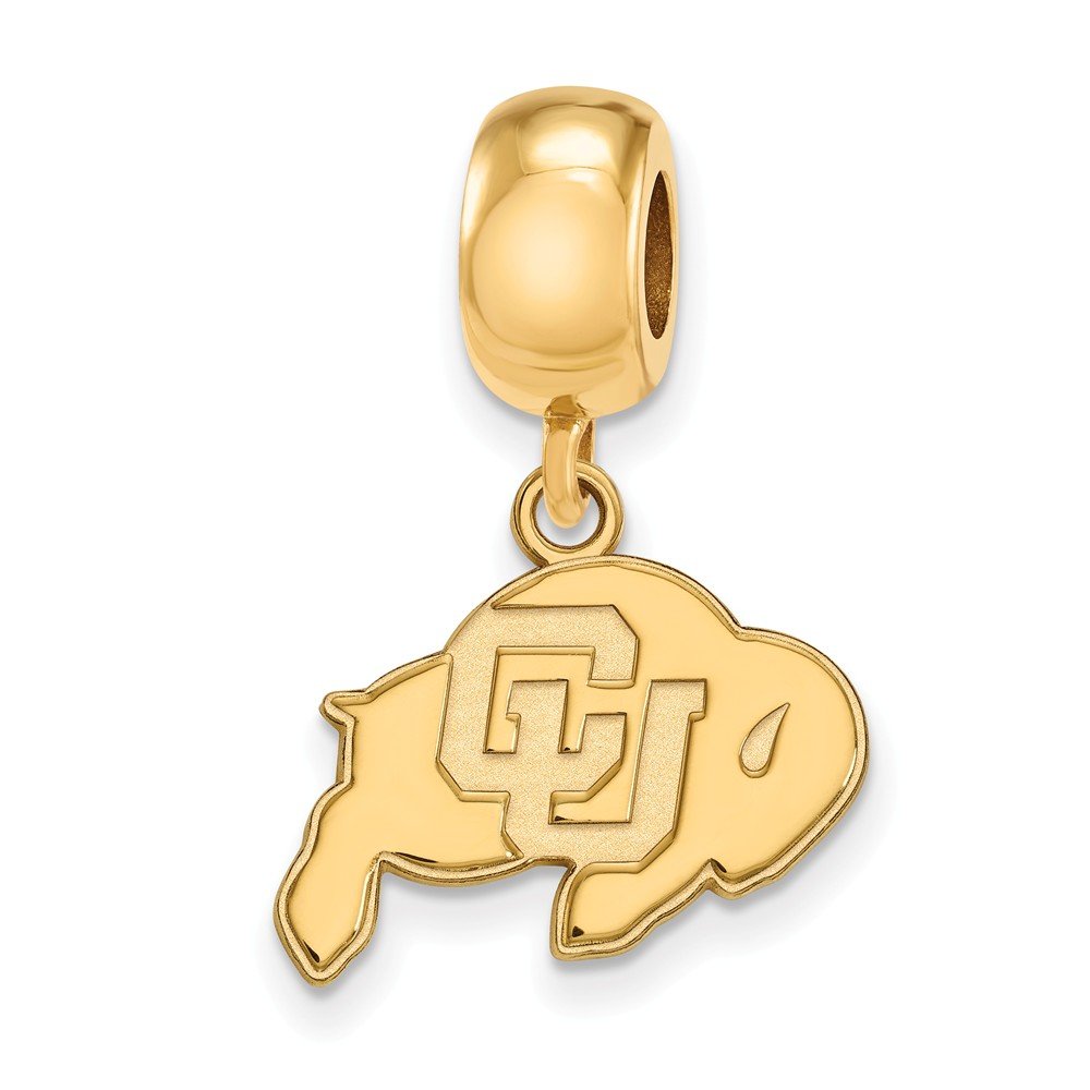 Colorado Bead Charm Small (1/2 Inch) Dangle (Gold Plated)