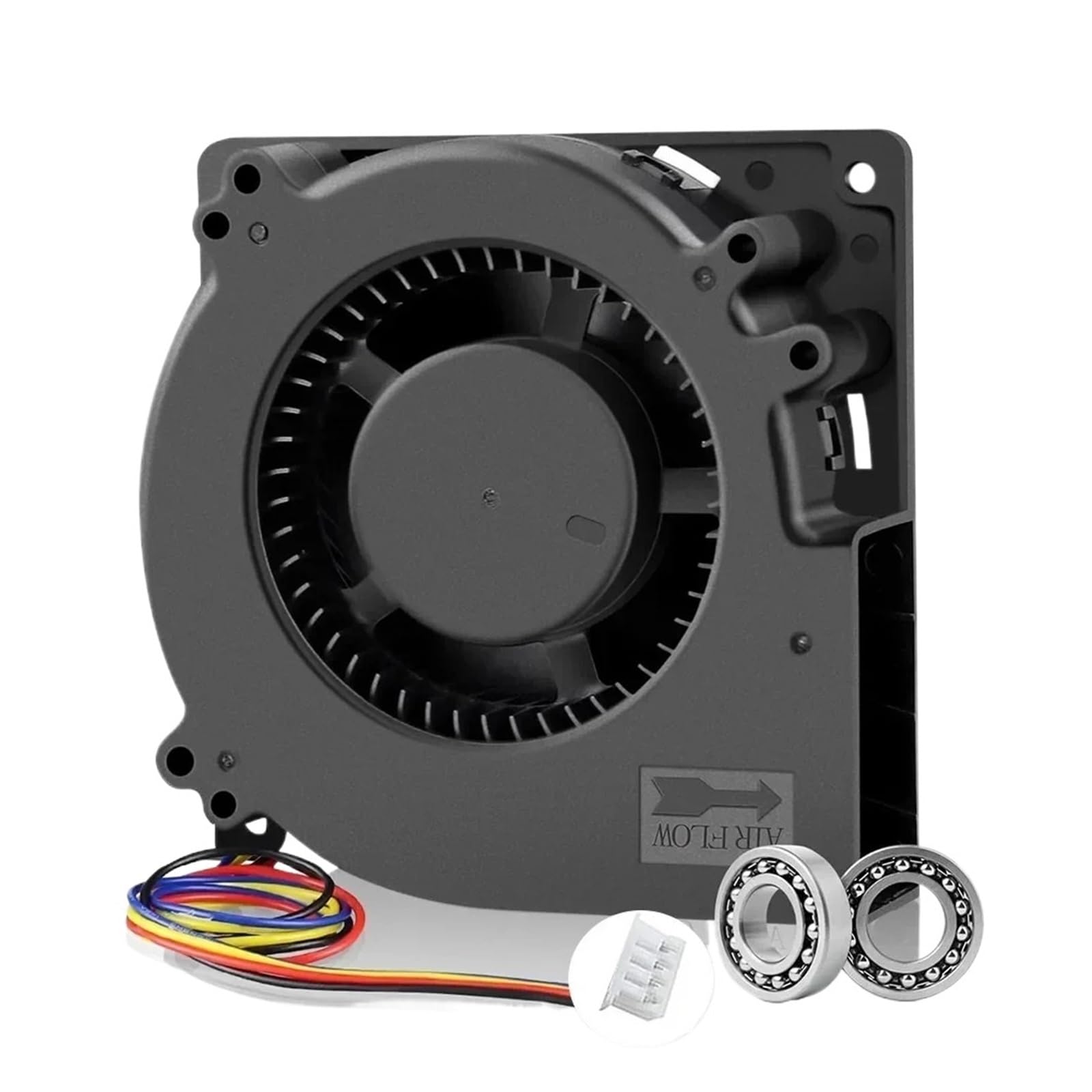 JJKKOZVQF 12032 Dual Ball DC Blower Centrifugal Fan 24V 4Pin PWM