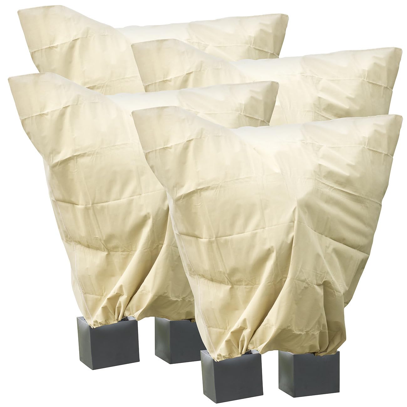 4 housses d'hivernage XXL - 240 x 200 cm / 100 g/m² [Royal Gardineer]