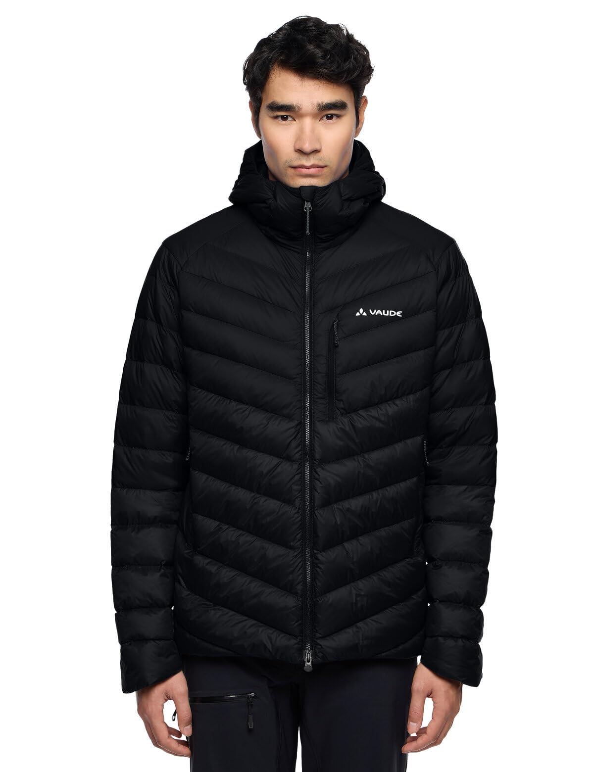VAUDE Herren Daunenjacke Monviso Down Hooded Jacket, Hochleistungsdaunenjacke, sehr leicht, exzellente Wärmeleistung, atmungsaktiv