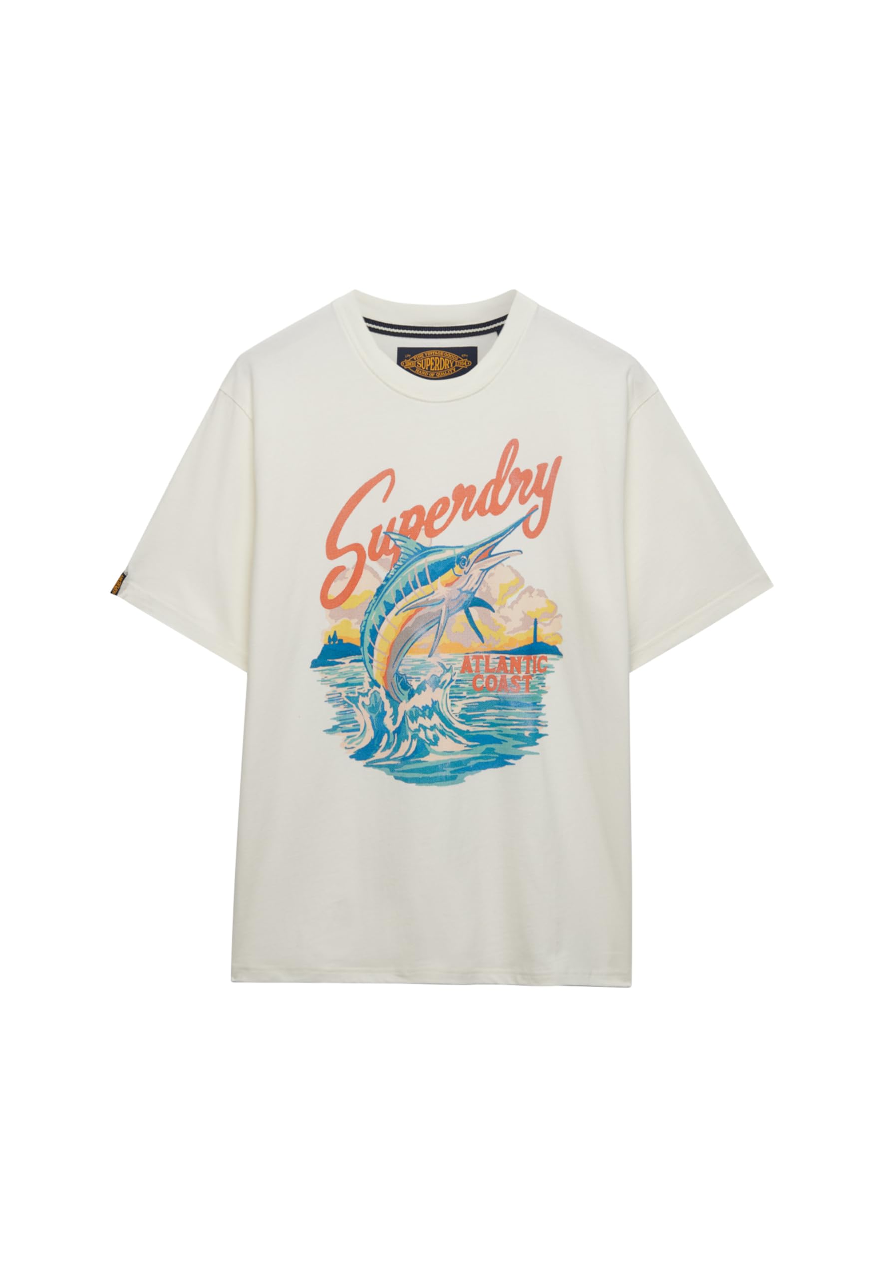 Superdry Men's New Chalk White Maritime Loose Tee T-Shirt, Xl