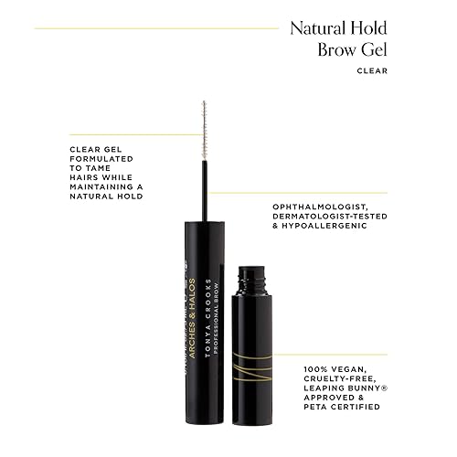 Miniatura 2 de Arches & Halos Natural Hold Gel para cejas  Claro  Gel de cejas ligero y natural para dar forma y peinar  Fórmula infundida con acondicionador