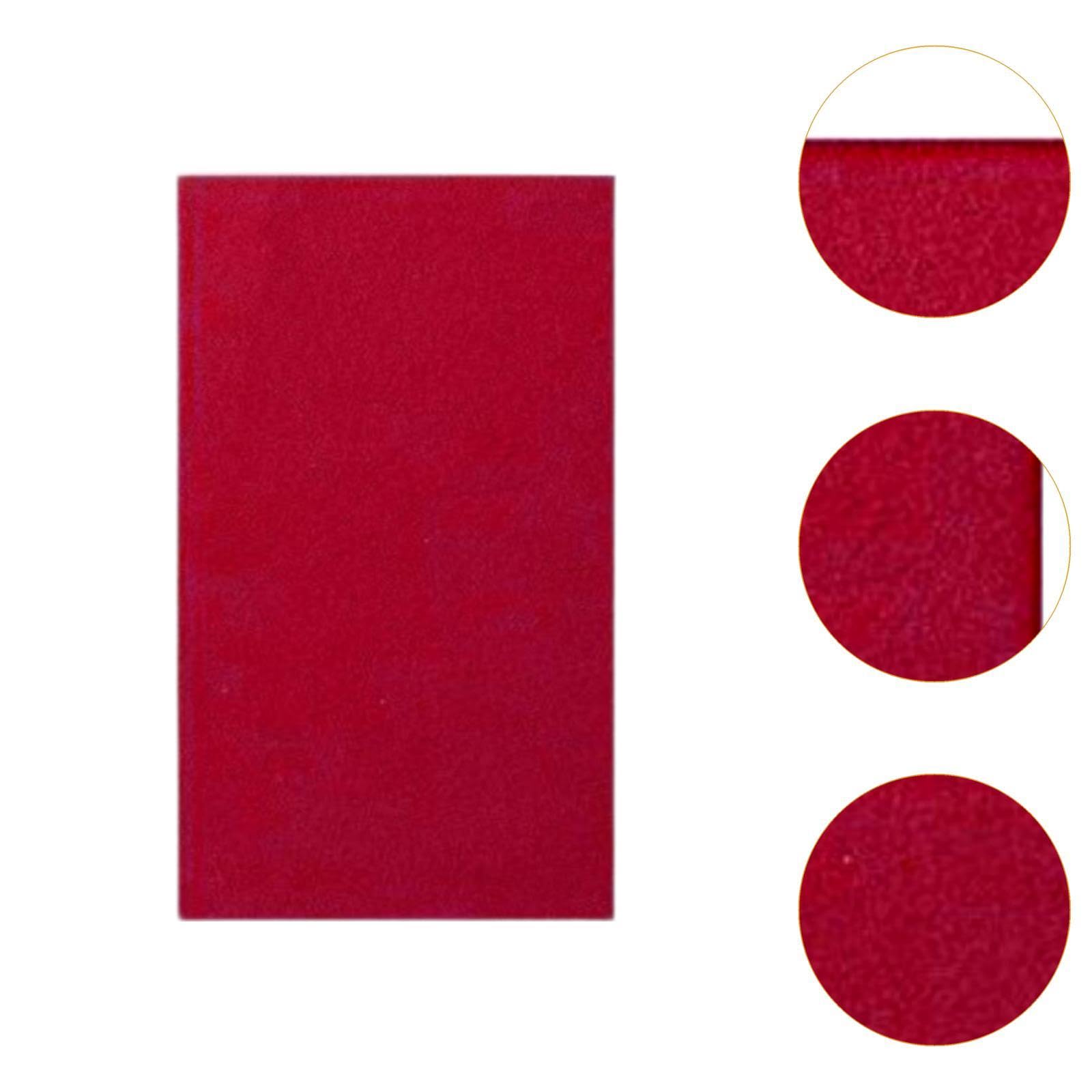 QSTDGVPW Billiard Pool Table Cloth Pool Tablecloth Pre Cut, Billiard Cloth Snooker Cloth Felt, Red Size M