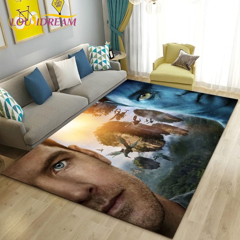 bailongmaAvatra Movie 3D Printed Rug Large Carpet Rug For Living Room Bedroom Sofa Door Mat Decoration Play Non-Slip Floor Mat B3053 40X60CM