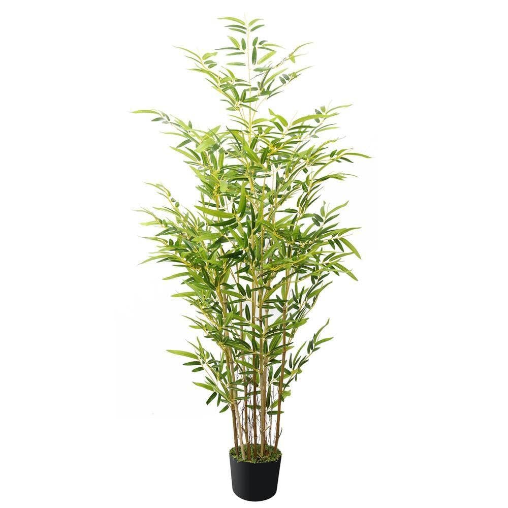 Meissfunny Artificial Bamboo Tree Artificial Plants Tall Outdoor 120cm Fake PLants in Pot Large Artificial Plants Indoor for Home Office Garden Decoration (120 CM)