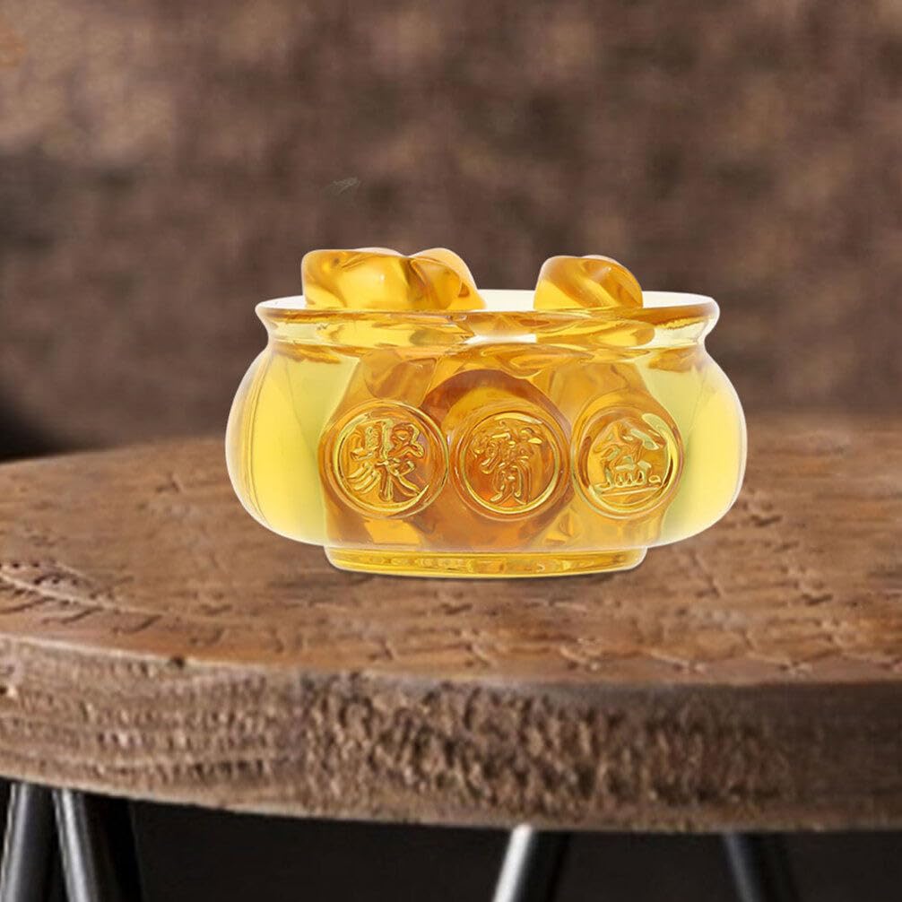 Alipis 1set Ciotola Di Abbondanza Feng Shui Decorazione Per Ufficio e Casa Di Prosperità Per Capodanno Cinese Adornamento Multifunzionale Per Tavolo