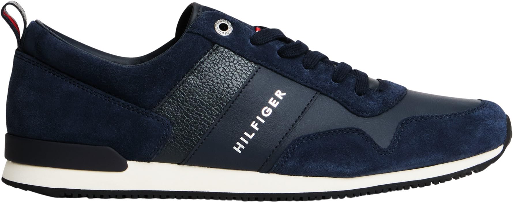 Tommy Hilfiger Iconic Leather Suede Mix Runner - Adidasy Mężczyźni