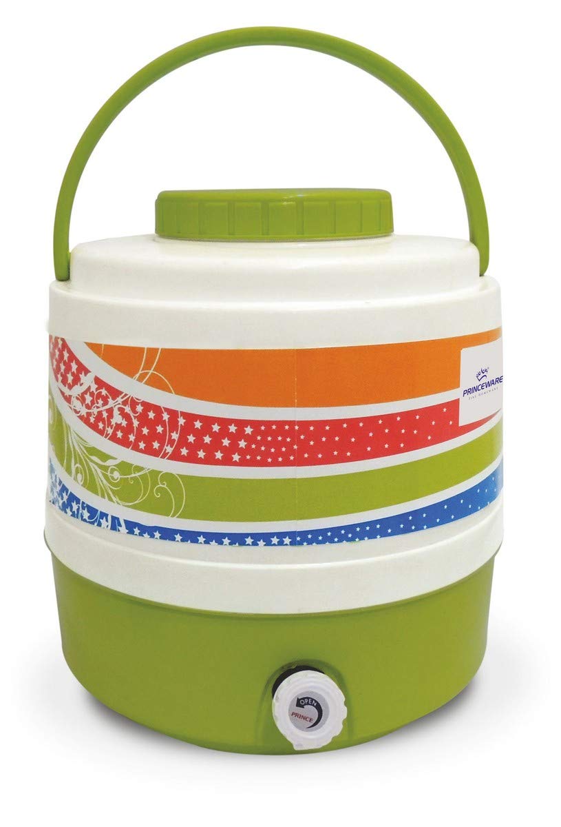 Princeware Cool Traveller Plastic Water Bottle, 15 Litre, Assorted