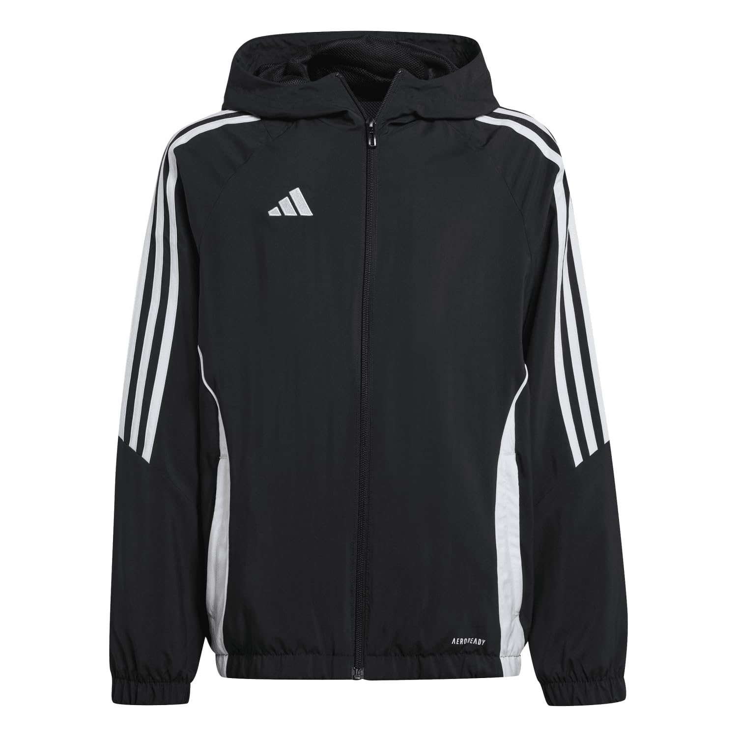 adidas Unisex - Bambini e ragazzi Tiro24 Windbreaker Kids Coat, black/white, 5-6 Years