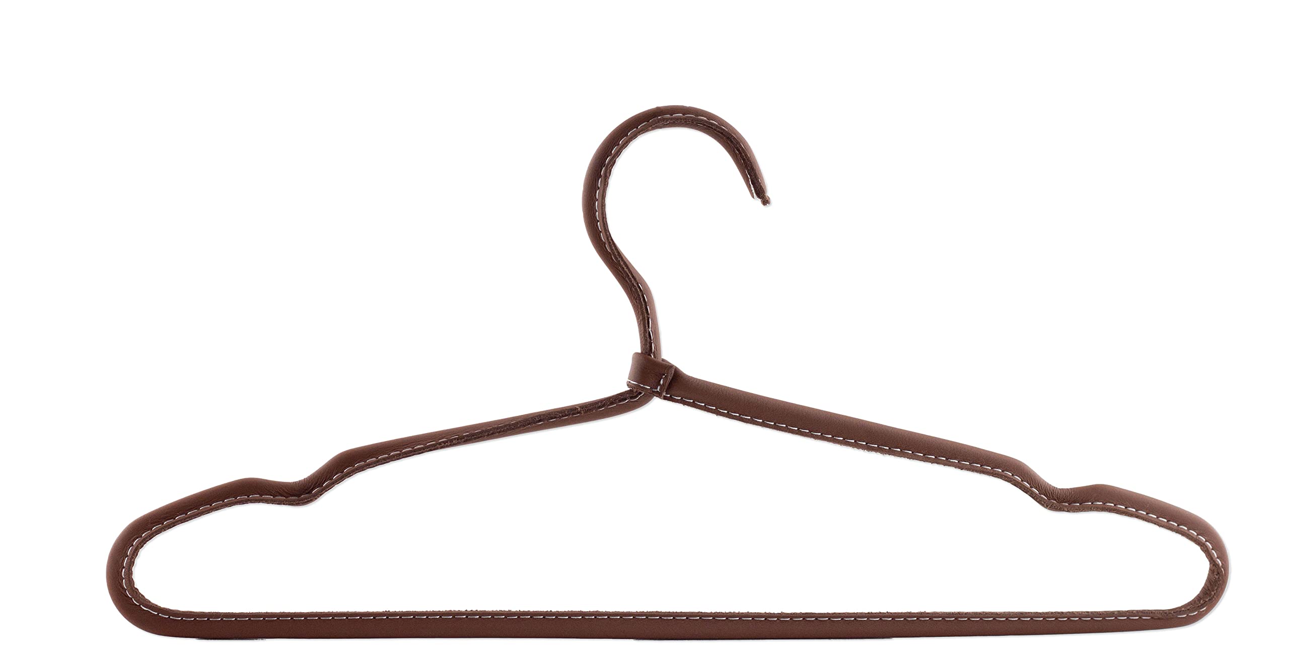 Brute Strength – Kleiderbügel aus Leder – Cognac – 6 Stück