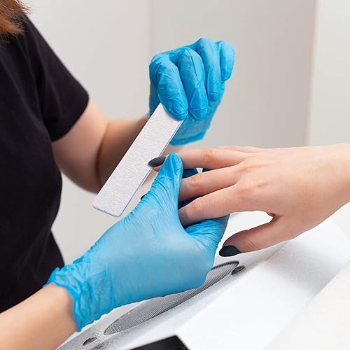 Miniatura 6 de 50 limas de uñas de grano 8080, uñas acrílicas, lima de esmeril, herramientas profesionales de arte de uñas para el hogar, salón, fuerte, doble cara