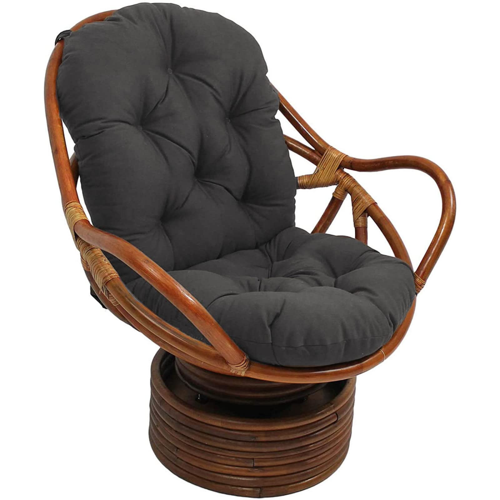 FUYAO Swivel Rocking Chair Cushion,Wicker Rattan Furniture Seat Cushion,Waterproof and UV Resistant Rocking Chair Cushion for Home Decoration Indoor Outdoor