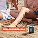 JBL Go 3 - for Portable Use - Speaker with Bluetooth - Built in Battery Waterproof and Dustproof - Blue - Includes Storage Pouch