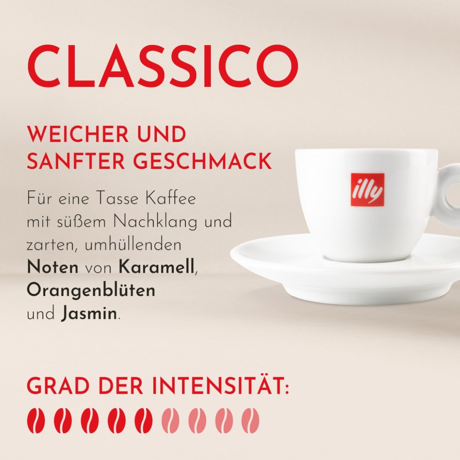illy, Gemahlener Kaffee für Moka CLASSICO, 6 Dosen à 250g | 100% Arabica mit Noten von Orangenblüten und Jasmin, Sanfter Geschmack und Süßer Nachgeschmack, 3 kg Insgesamtz