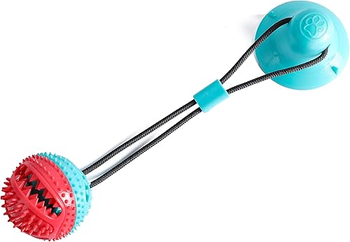 Miniatura 2 de 5 juguetes multifunción para perros masticadores agresivos, juguetes masticables para perros con juguetes de cuerda, juguete chirriante para