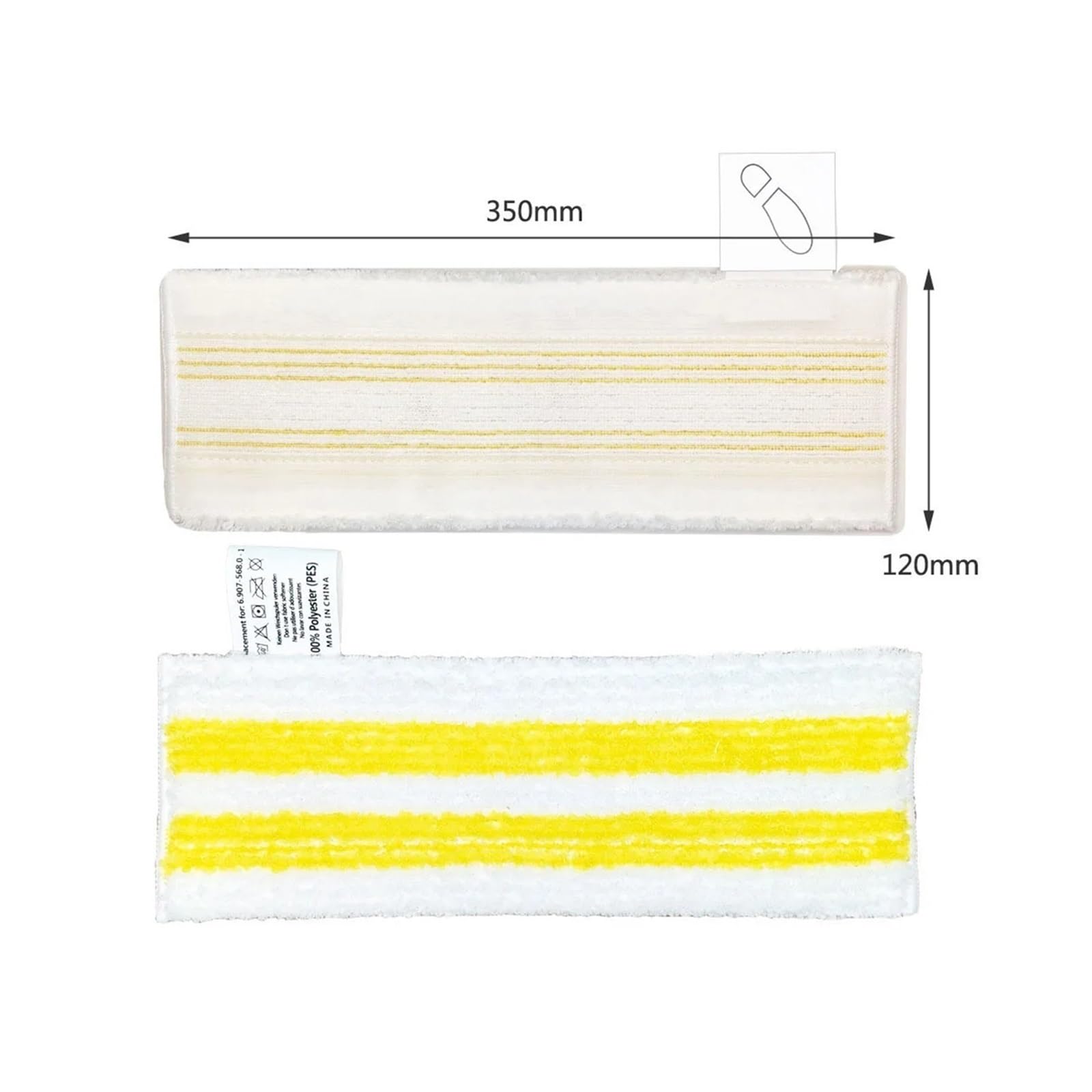 Głowica Szczotkowa Do Dywanów I Mopów Podłogowych, Kompatybilna Z Karcher EasyFix 2.863-269.0 SC1 SC2 SC3 SC4 SC5, Akcesoria Do Odkurzaczy Parowych(Color: 2PCS)