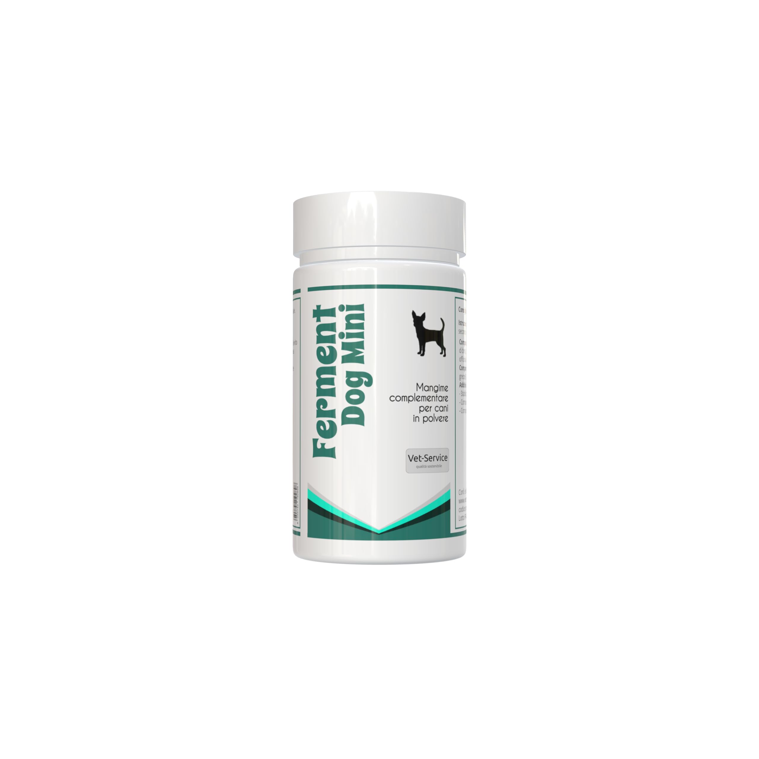 Ferment-Dog Mini | 120 grammi | Supporto all'Equilibrio della Flora Intestinale | Mangime Complementare per Cani in Polvere | Con Probiotici per la Regolarità del Transito e le Difese Naturali