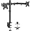 VIVO Dual Monitor Desk Mount, Heavy Duty Fully Adjustable Stand, Fits 2 LCD LED Screens up to 27 inches, Black, STAND-V002
