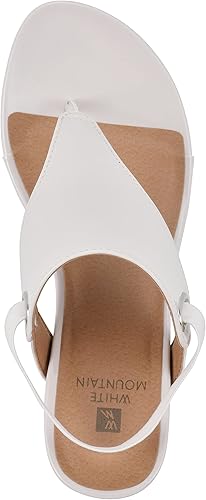 Miniatura 6 de WHITE MOUNTAIN Sandalias de cuña para mujer All Dres Triangle Thong Sling-Back