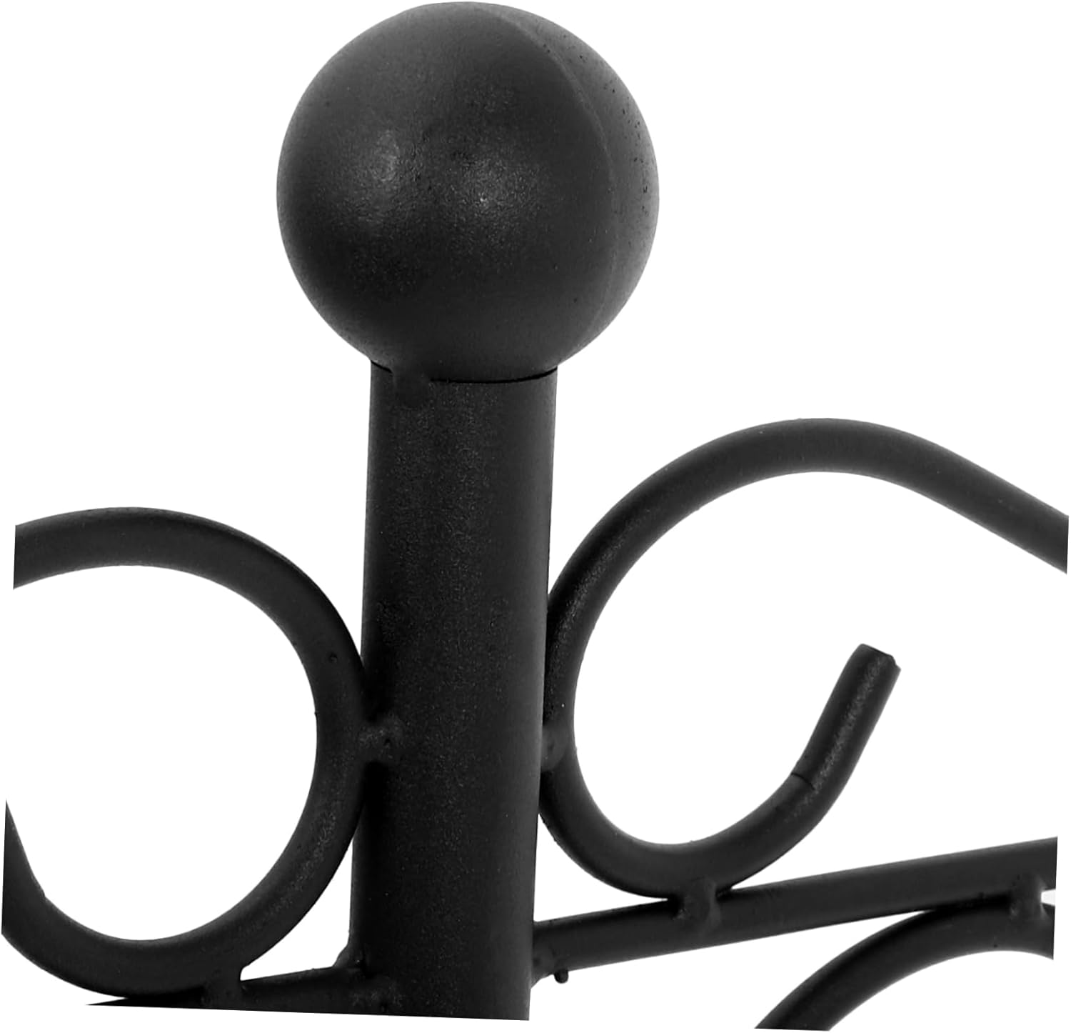 Outdoor Garden Shepherd Hook Heavy-Duty Hanger for Bird Feeders Lanterns and Flower Pots Elegant Decor for Patio Black
