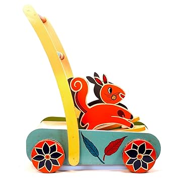 TOYWOOD Wooden Baby Walker | Toys for Todler (9 Months to 3 Years) | Learning Walk & Develop moter Skills | Colorful