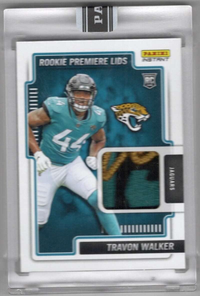 TRAVON WALKER RC SP RELIC 2022 Panini Instant RPS Lids /10#1 Jaguars MT-MT+ NFL Football Rookie Premiere Memorabilia