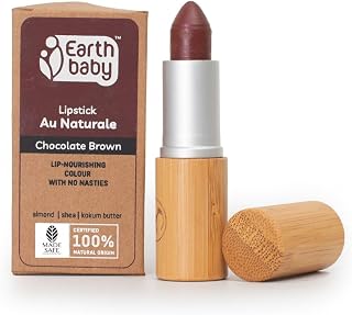Earthbaby Lipstick Au Naturale, Certified 100% Natural Origin,Chocolate Brown, Pretty Without the Poison Price In India