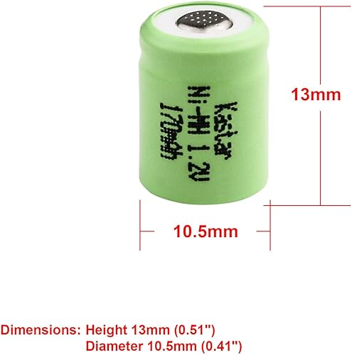 Miniatura 2 de Kastar Paquete de 5 baterías Ni-MH de 1.2 V 170 mAh de repuesto para Wacom Inkling Pen Batería, Wacom MDP-123 Batería de bolígrafo digital, Wacom