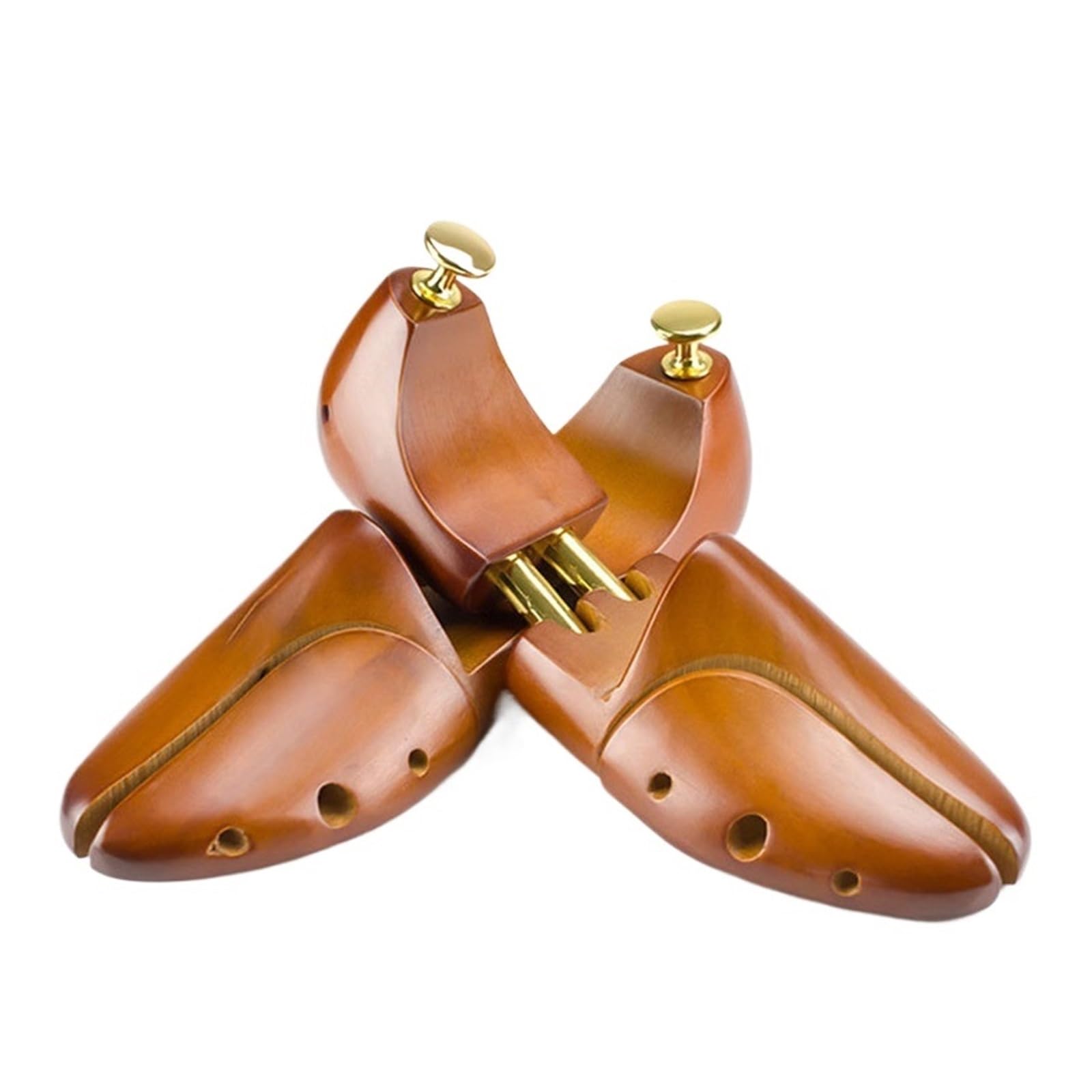 1 par de árboles de zapatos ajustables de madera maciza for hombres, perilla de soporte for zapatos, moldeador de zapatos for mujeres, ensanchador for el cuidado de los zapatos Adecuado Para Botas O Z
