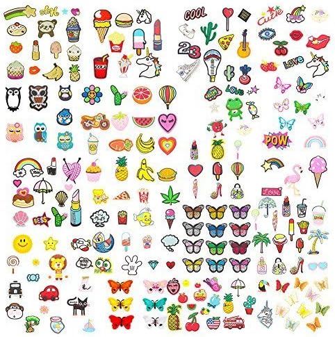 Soleebee Mixed Random Iron-on or Sew-on Patches Applique Accessories Hand Embroidered Patches Set (Pack of 30)