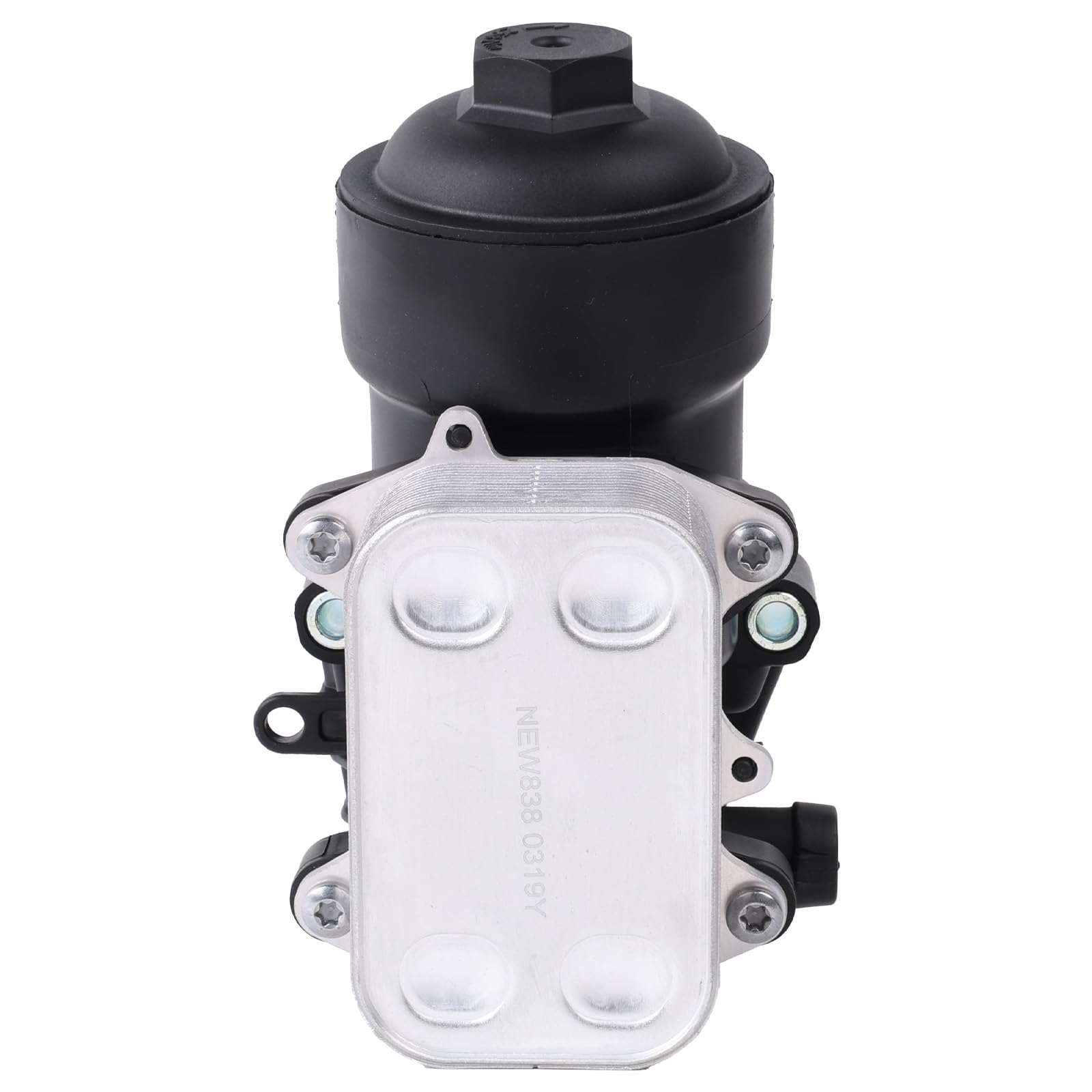 03L115389B - Carcasa de filtro de aceite con enfriador de aceite + filtro de aceite + carcasa de repuesto para A1 A3 A4 A5 A6 Q3 Q5 TT Golf VI Passat Polo Scirocco Transporter V Superb II Yeti Leon