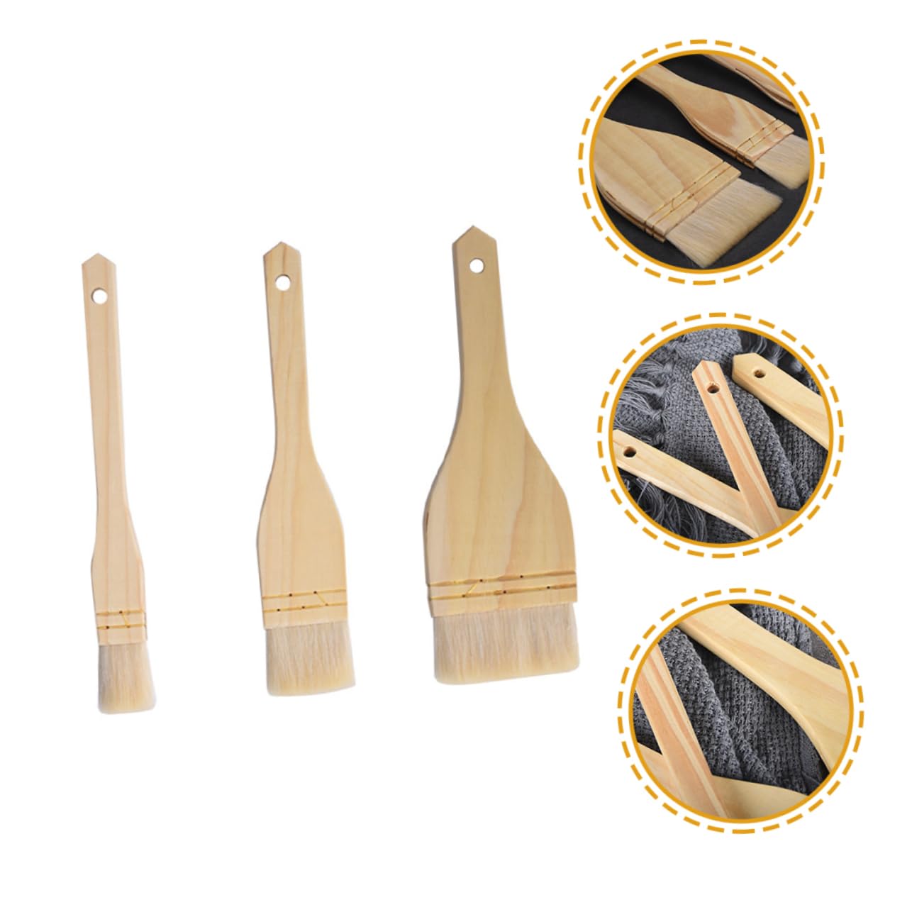 YARNOW 9pièces Pinceaux Multi-usages pour Barbecue Pâtisserie Et Cuisine Brosse à Huile pour Sauces Et Glaçages Outils Pratiques pour Griller Et Cuire
