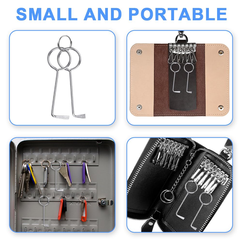 Set Di 2 Grimaldelli Professionali - Chiavi Universali Per Aprire Porte, Acciaio Inossidabile