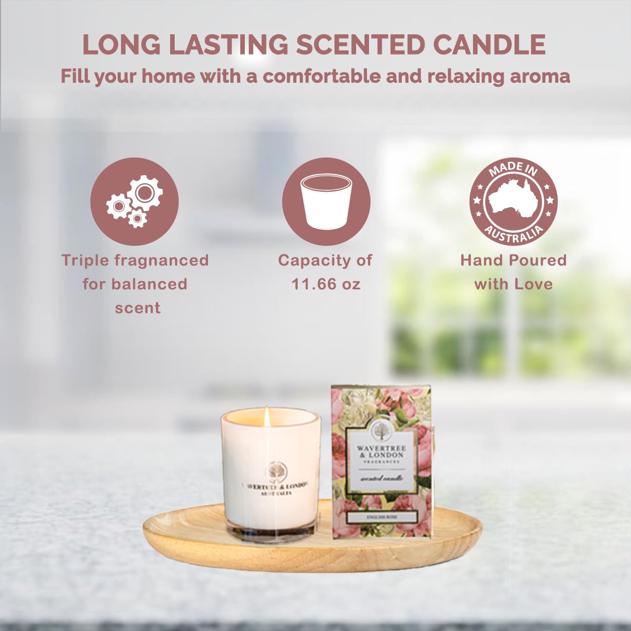 Amazon.com: Wavertree & London Organic English Rose Scent Soy Wax