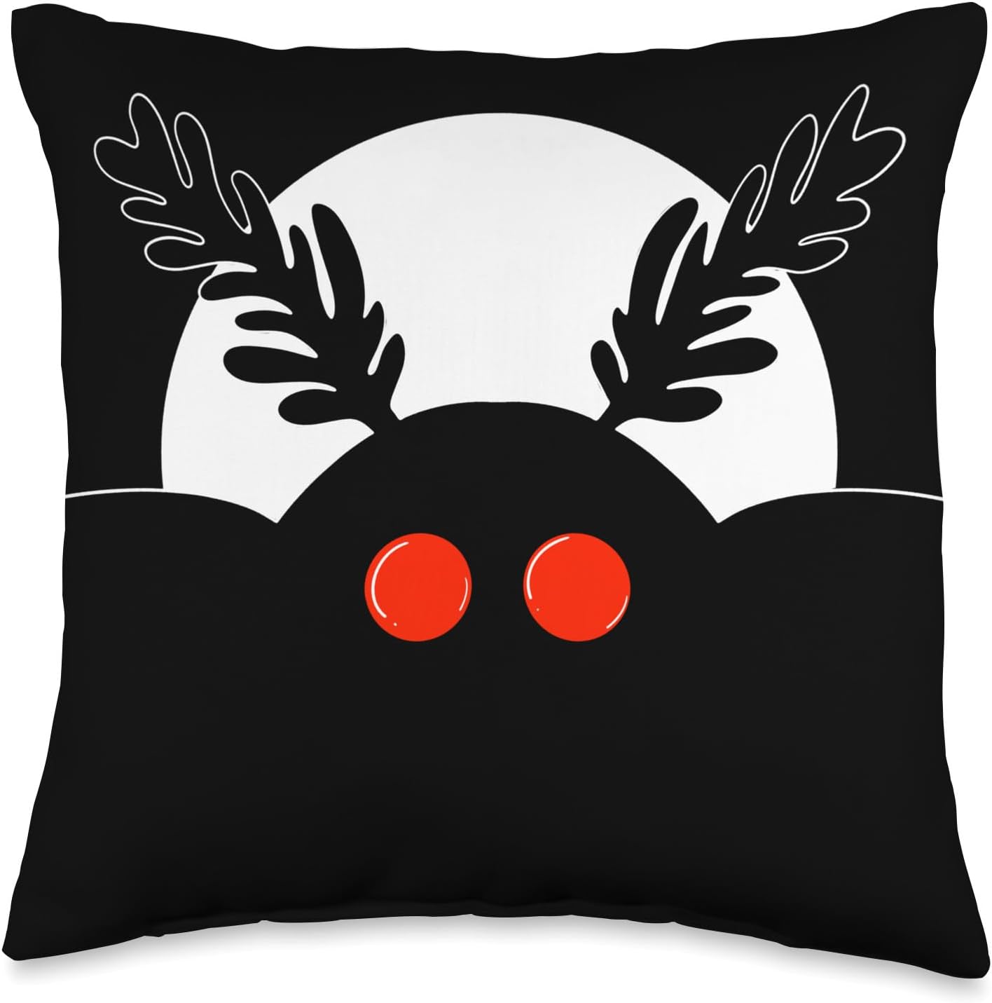 Mothman - Cute Cryptid Throw Pillow
