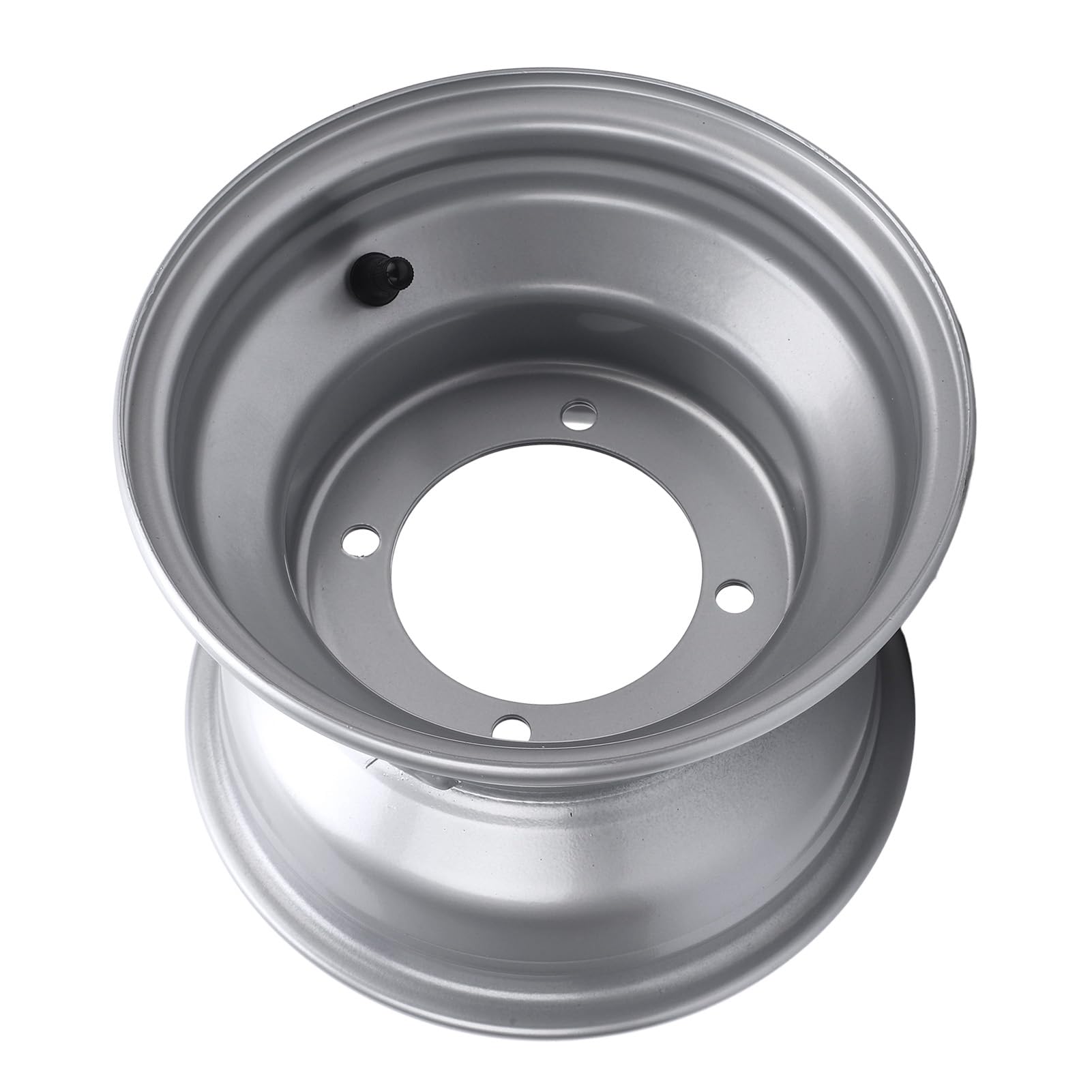 Felga Aluminiowa 18x9.50-8 do ATV, Wysokowytrzymały Stop Aluminium, 8-calowa Felga do Gokartów i Transportowych Golfowych, Srebrny Zamiennik ATV UTV i Pojazdów Terenowych (4 Puchar)