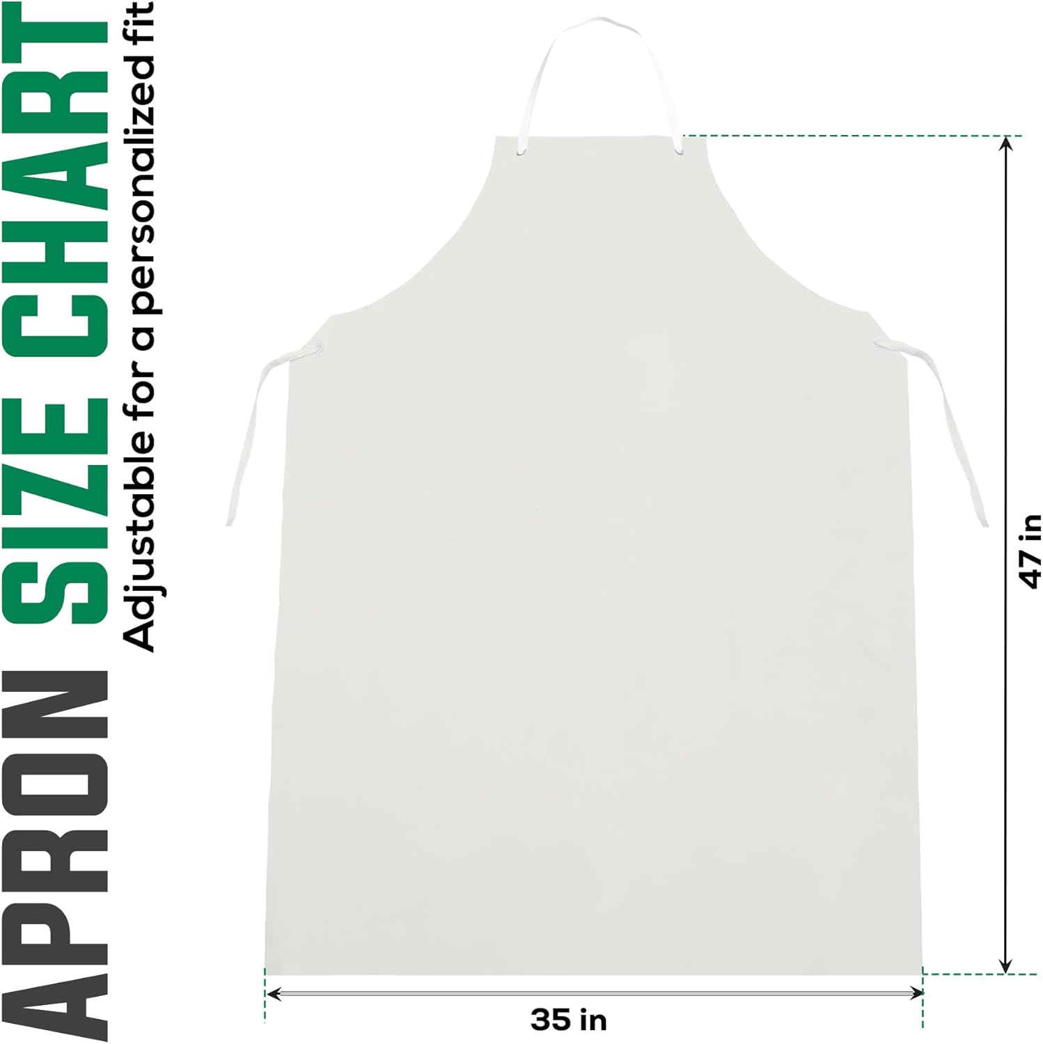 KLEEN CHEF Everyday General Use Polyester Dishwashing And Heavy Duty PVC Leather Apron - Image 6