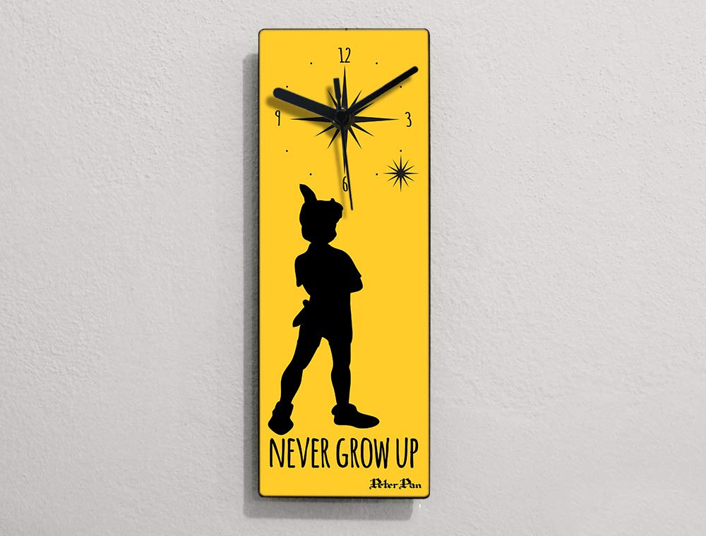 Peter Pan - Never grow up - Wall Clock
