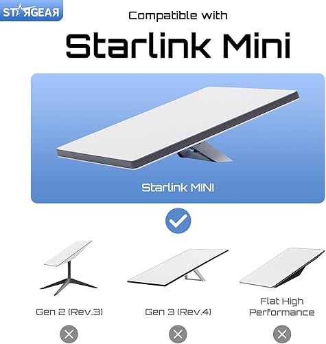 Miniatura 6 de Starlink Mini Mount, magnético con bases magnéticas de alta resistencia de 200 libras, Starlink Mini accesorios con cerradura Starlink Mini Mount
