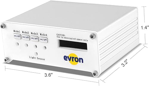 Miniatura 6 de Evron Generador de ozono portátil de 50 mg/H enchufable, batería AA y ionizador de aire recargable con ventilador de ozono para refrigerador,