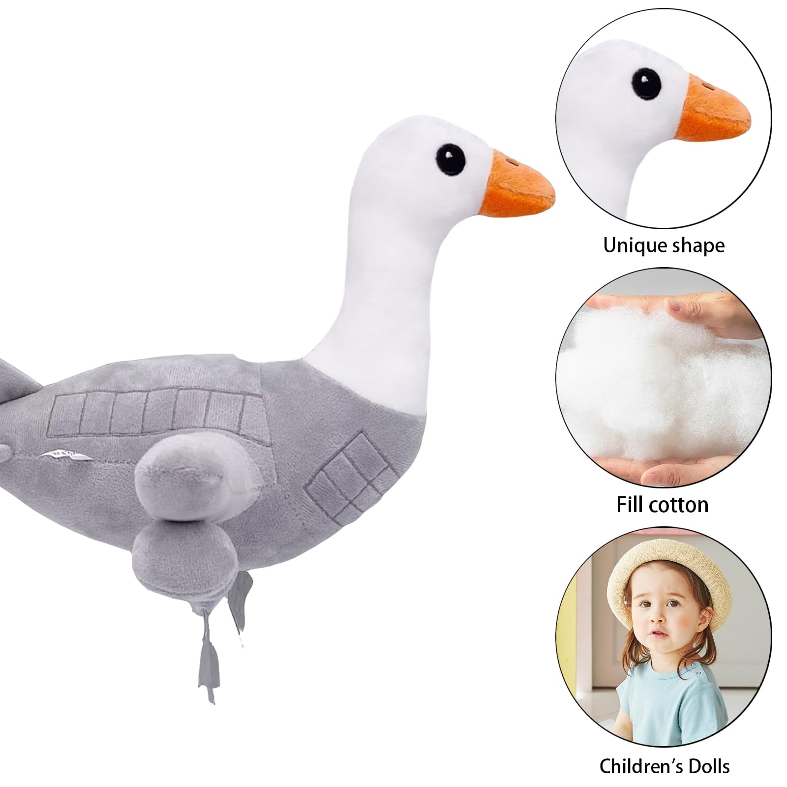 CWENDANER Tralalero Tralala Plush (35 cm) Italian Brain, morbido peluche per bambini, regalo di compleanno e personaggio da collezione (grande oca volante)