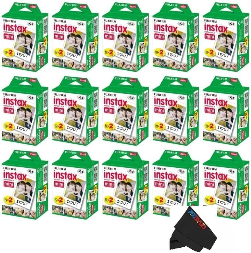 Fujifilm Instax Mini Instant Film for Mini Cameras | Pixibytes Bonus Bundle- Fre