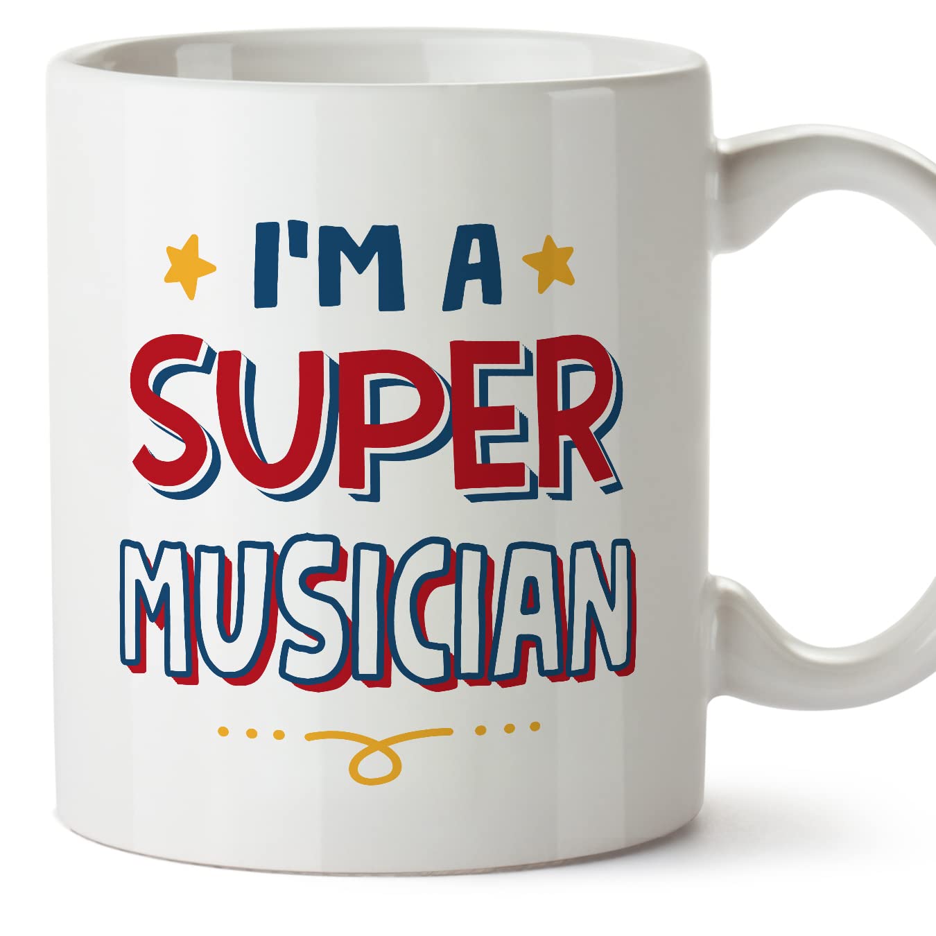 MUGFFINS Musician Mug - in English - I'm Super - Funny Gift for Colleagues - Ceramic 11oz Mug โ image 1