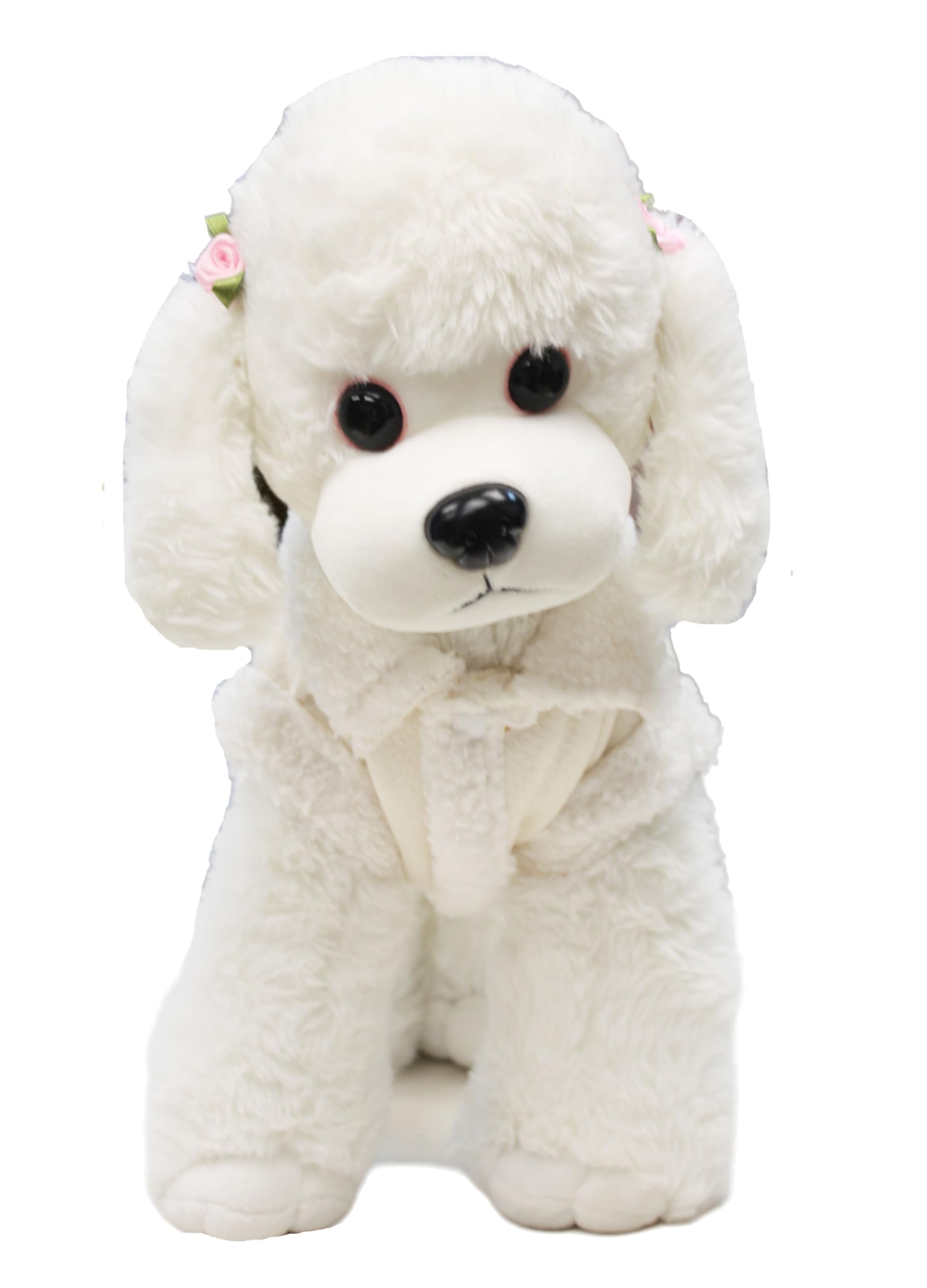 Manteau en polaire uni blanc pour chien de taille M