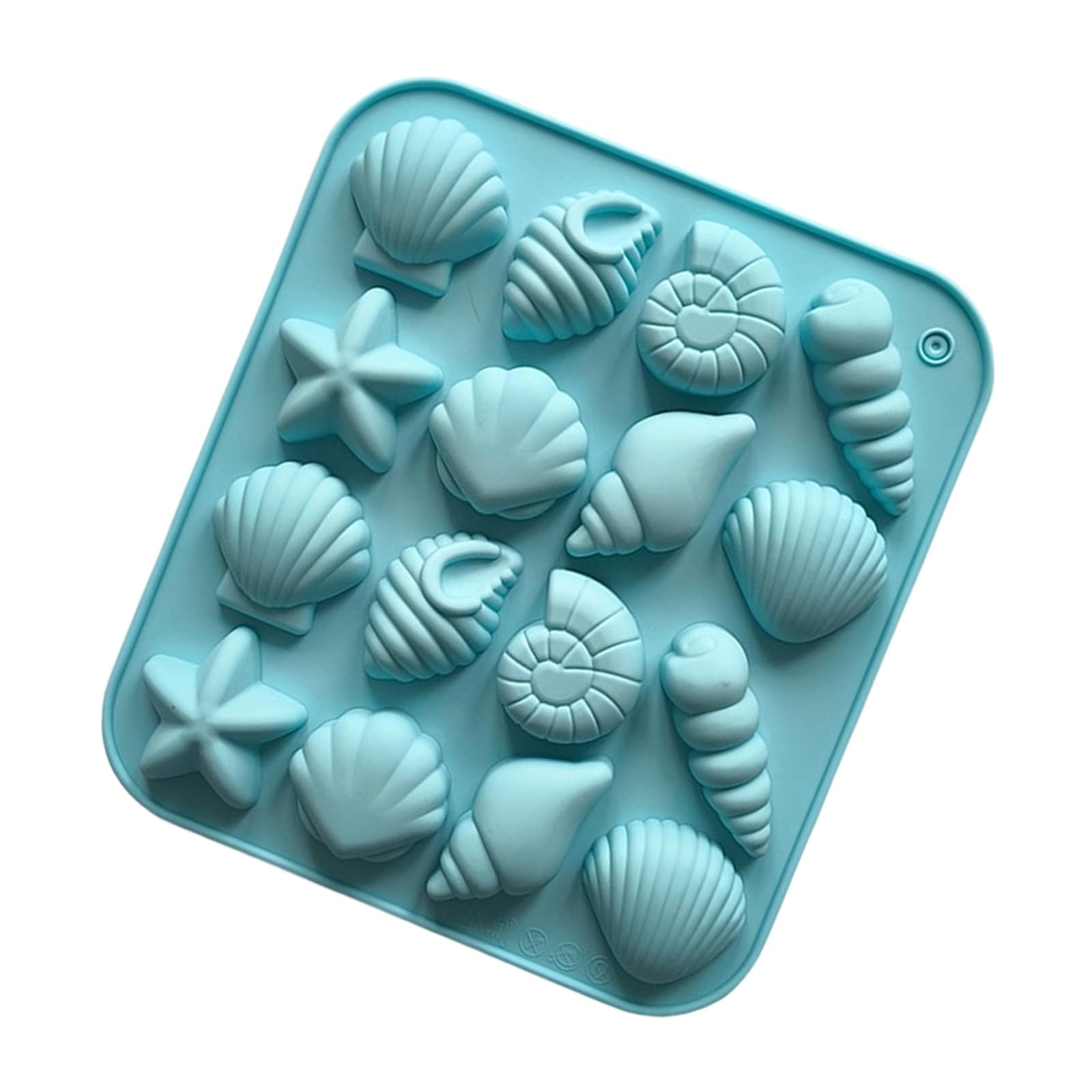 NEWFT Nonstick Silicone Baking 16 Cavity Shell Starfishes Chocolate Cake Candy Mould Kitchen Gadget
