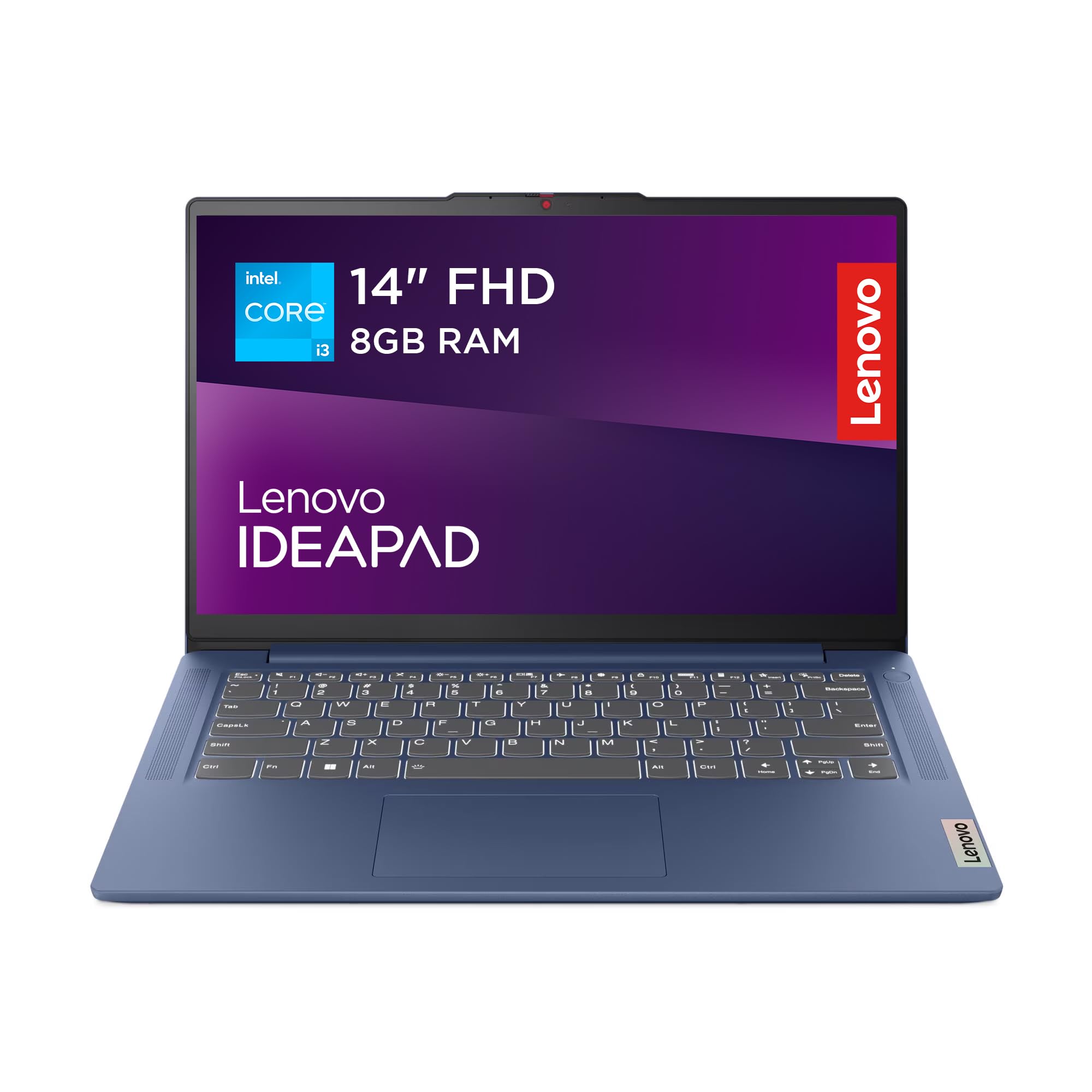 LenovoIdeaPad Slim 3 | 14 inch Full HD Laptop | Intel Core i3-N305 | 8GB RAM | 512GB SSD | Windows 11 Home | Abyss Blue