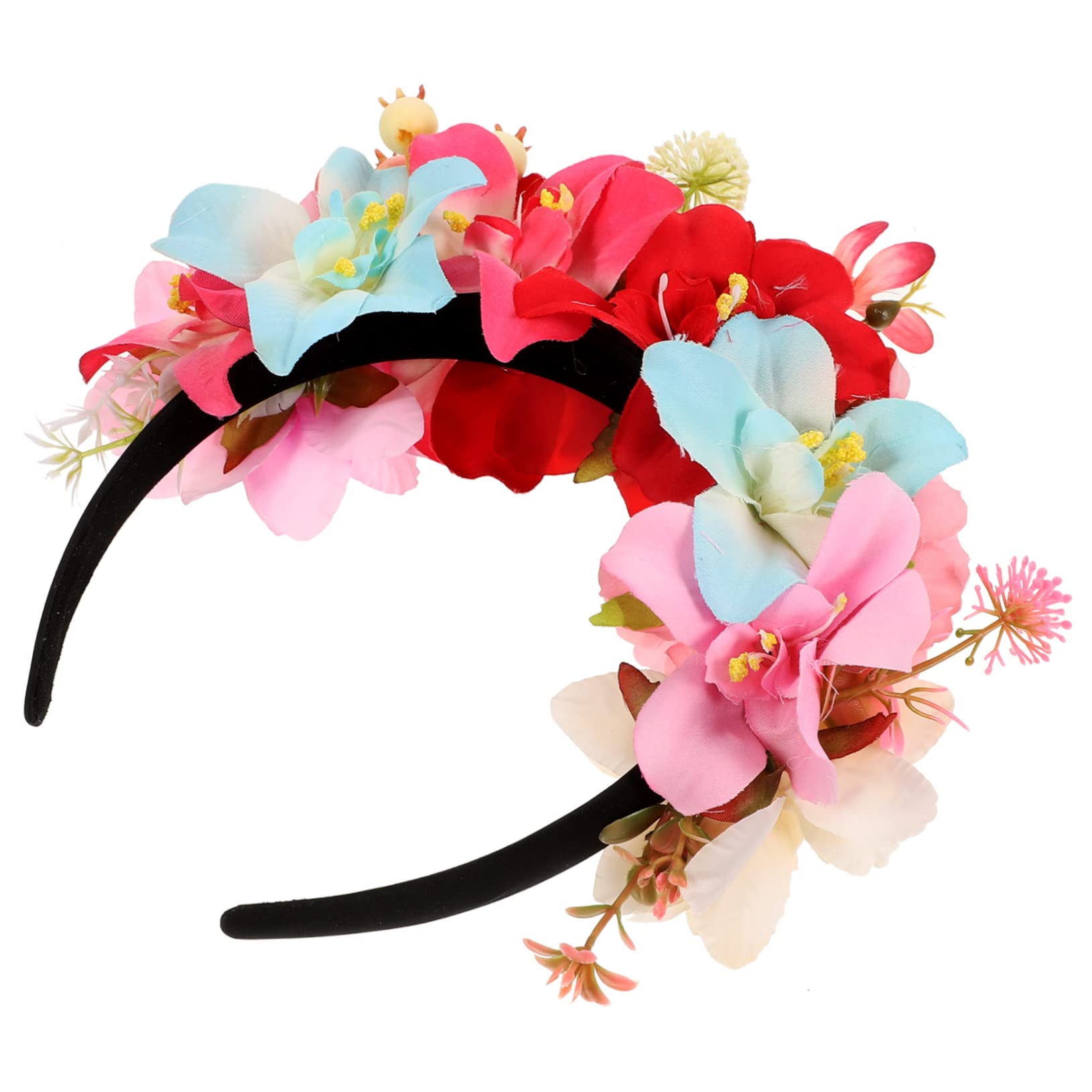 VICASKY 5pezzi Coroncina Di Fiori Elegante Con Fiori Artificiali Regolabili Per Sposa e Feste Accessorio Per Cerimonie e Fotografie Design Chic Per Eventi e Cerimonie Speciali