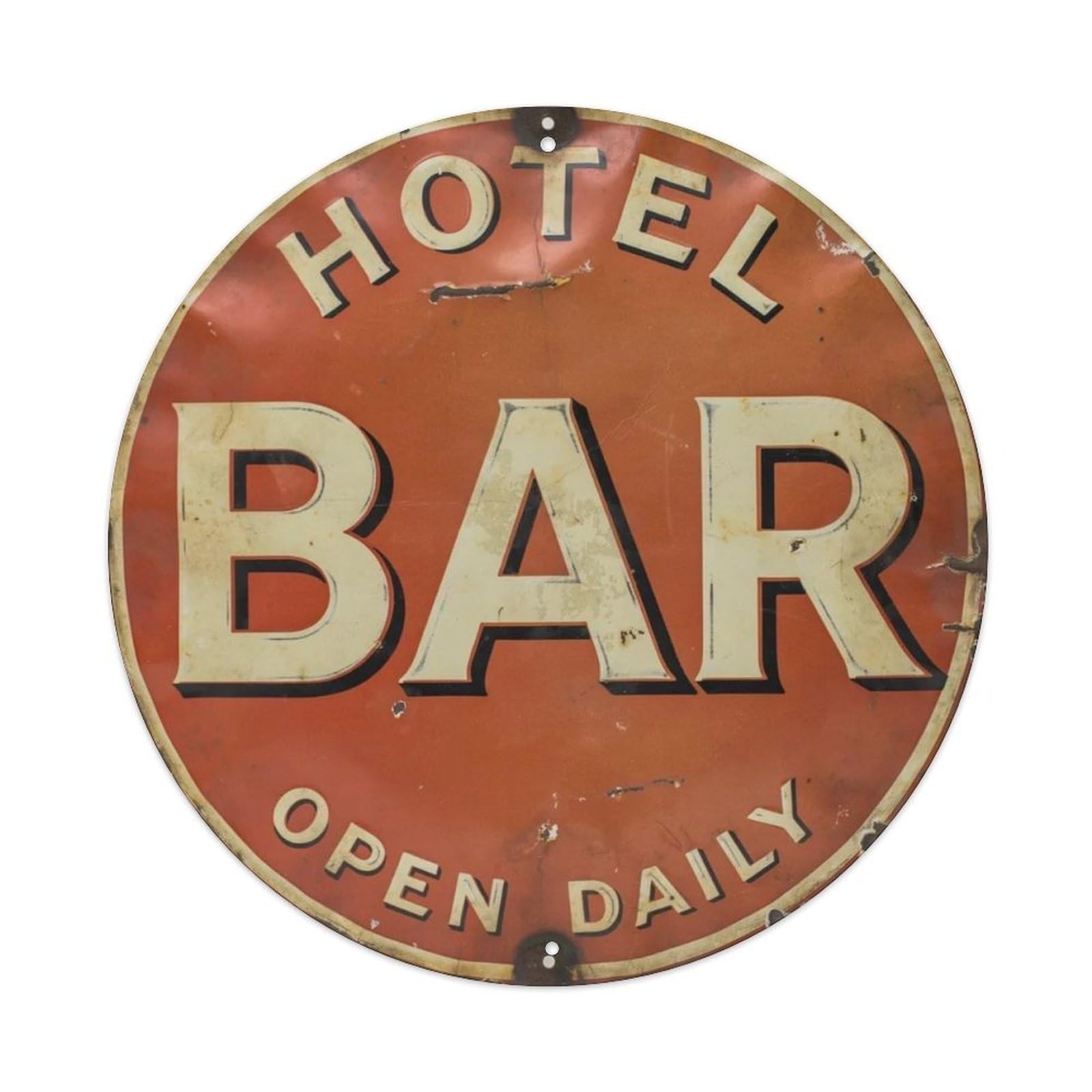 Hotel-Bar-Open-Daily Metal Tin Sign Plaque