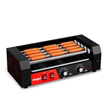 Hot Dog Roller - 18 Capacity, Non-stick Stainless Steel Rollers, Detachable G