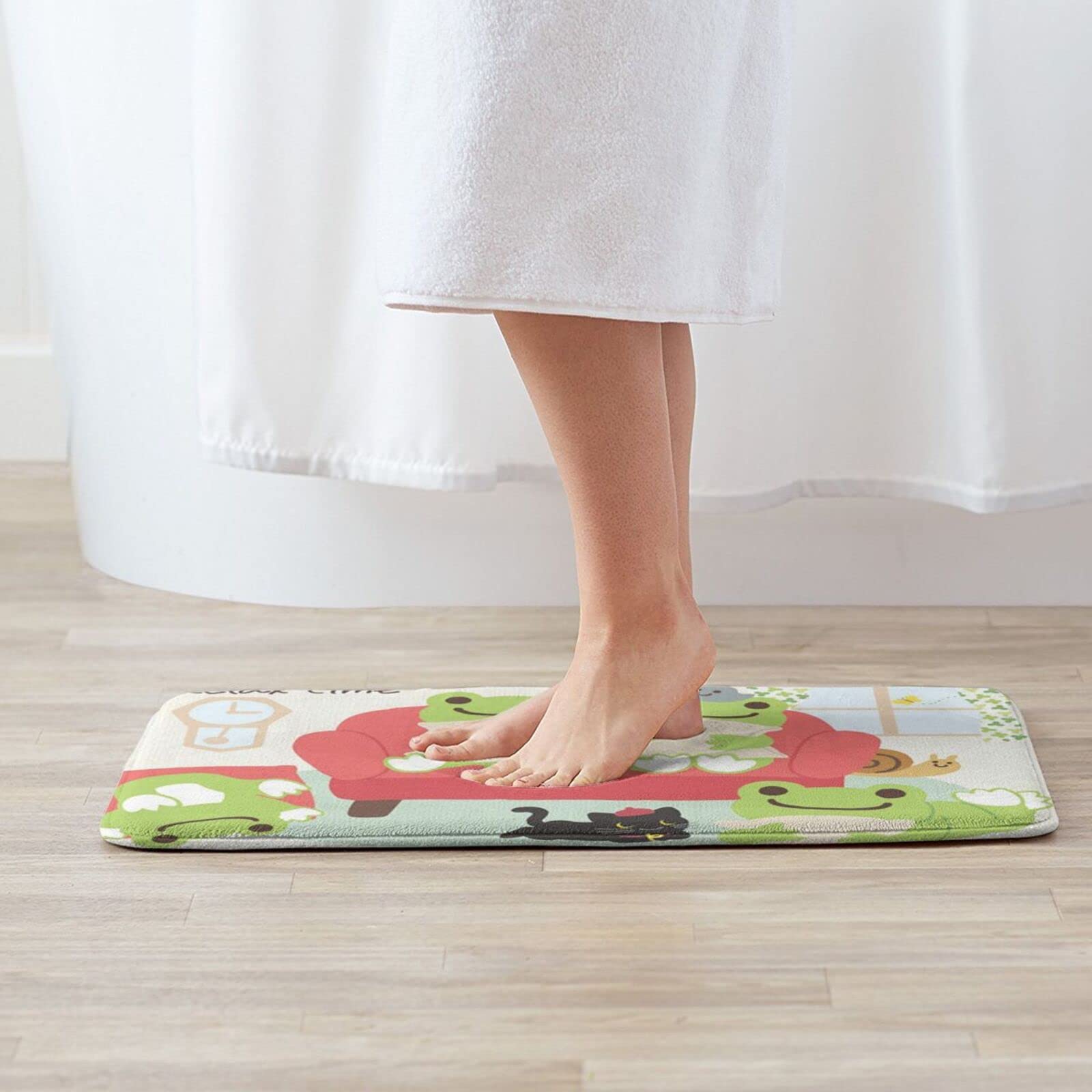 Amazon | カエルのピクルス 玄関マット 屋外 室内 屋内